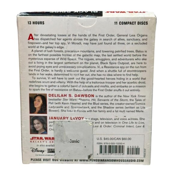 Galaxys Edge: Black Spire (Star Wars) Dawson, Delilah S Audio CD Set of 11 Discs - Picture 4 of 7
